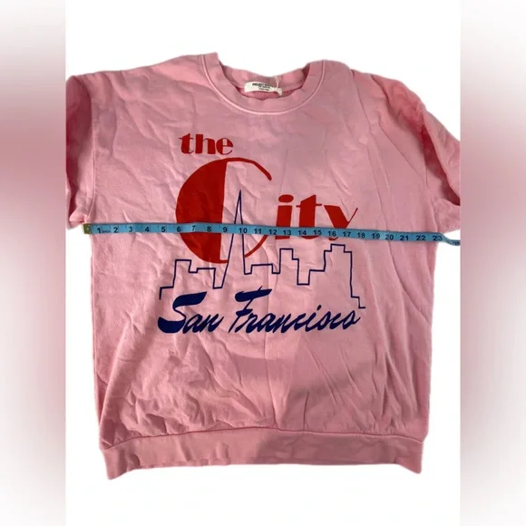 Project Social T The City Sweatshirt Pink L/XL NWT - Picture 2 of 7